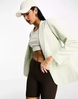 Зеленый блейзер Miss Selfridge