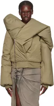 Зеленый бомбер для кукол Rick Owens DRKSHDW