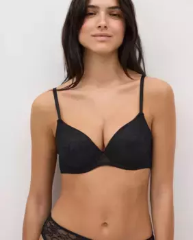 Зеленый бюстгальтер пуш-ап Ysabel Mora, чёрный