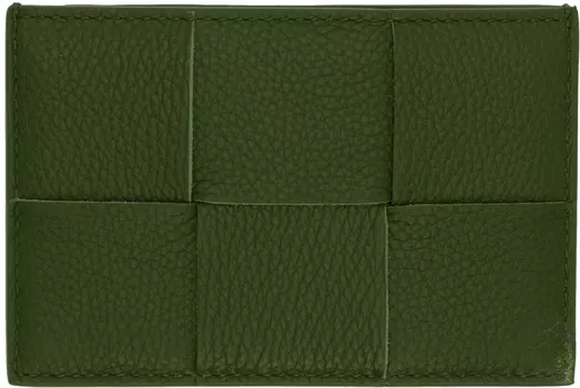 Зеленый чехол для кредитной карты Bottega Veneta