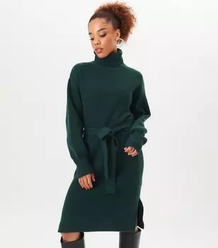 Зеленый джемпер крупной вязки Gini London Gini London, зеленый