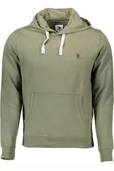 Зеленый хлопковый мужской свитер U.S. Polo Assn.