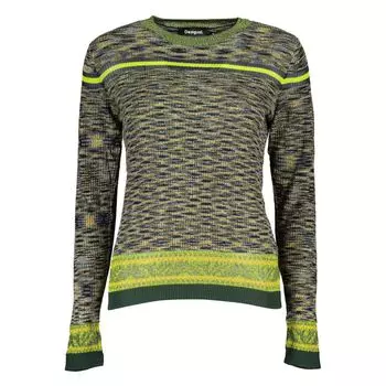 Зеленый хлопковый свитер Desigual
