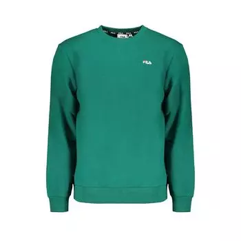 Зеленый хлопковый свитер Fila