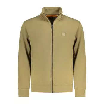 Зеленый хлопковый свитер Hugo Boss