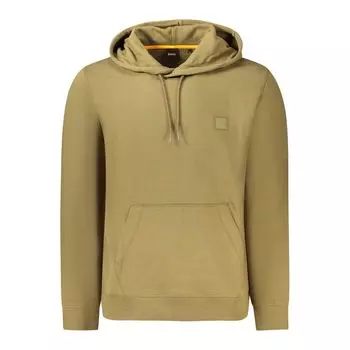 Зеленый хлопковый свитер Hugo Boss