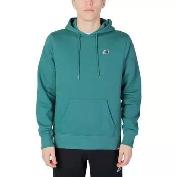 Зеленый хлопковый свитер New Balance