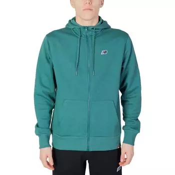 Зеленый хлопковый свитер New Balance