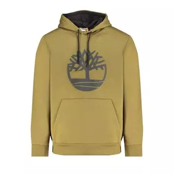 Зеленый хлопковый свитер Timberland
