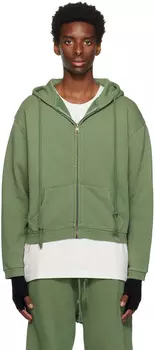 Зеленый худи на молнии ERL