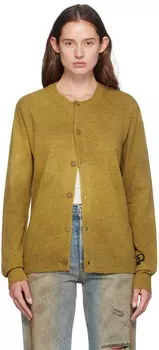 Зеленый кардиган с круглым вырезом Acne Studios