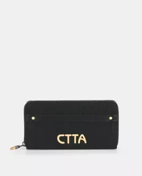 Зеленый кошелек Caminatta, черный