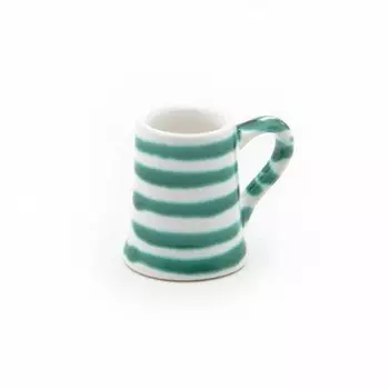 Зеленый кувшин с пламенем Stamperl h: 5,5 см / 0,025 л Gmundner Keramik, зеленый