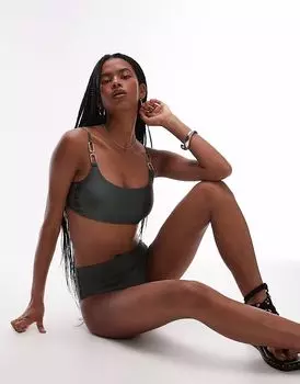 Зеленый лиф бикини Allsaints talaria