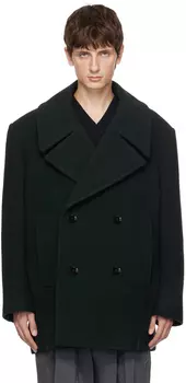 Зеленый макси-бушлат Midnight LEMAIRE