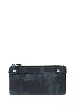 Зеленый мужской кожаный кошелек Carrera