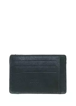 Зеленый мужской кожаный кошелек Limon