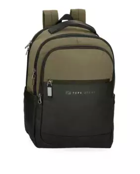 Зеленый мужской рюкзак с двумя отделениями Jarvis Pepe Jeans, зеленый