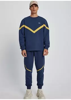 Зеленый мужской свитшот с круглым вырезом Ellesse