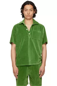 Зеленый Пенни Жирона Велюровый Поло OAS