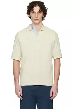 Зеленый пима хлопок плотный пике поло AURALEE