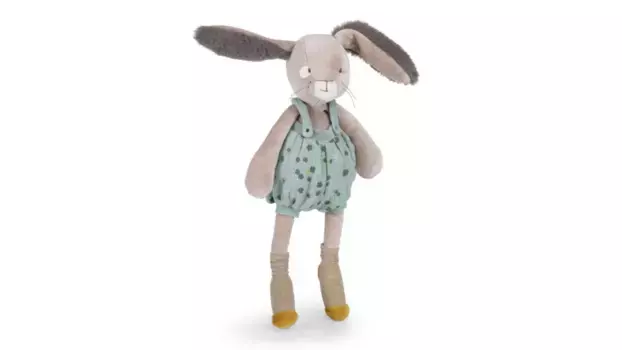 Зеленый плюшевый кролик Fantasy4Kids Trois Lapins от Moulin Roty