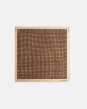 Зеленый профильный шарф в горошек Silbon, зеленый