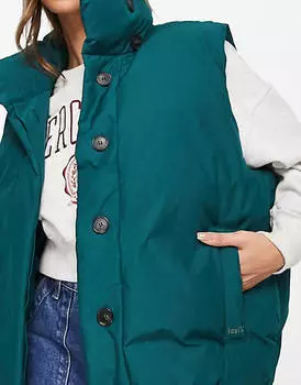 Зеленый пуховик Levi's XL