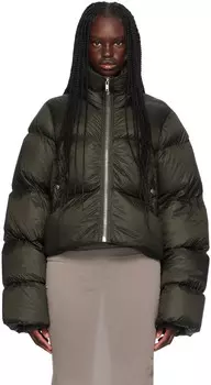 Зеленый пуховик Porterville Turtle Rick Owens, Forest