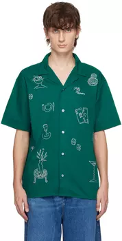 Зеленый - Рубашка La Chemise Brodee Forest Drole De Monsieur