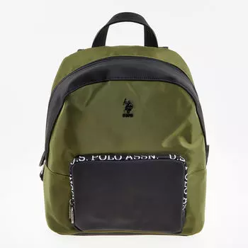 Зеленый рюкзак Oliver цвета хаки с сетчатой спинкой US Polo Assn