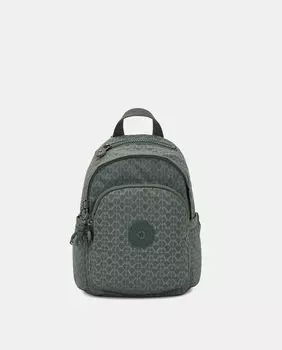 Зеленый рюкзак среднего размера из переработанных материалов с передним карманом Kipling, зеленый