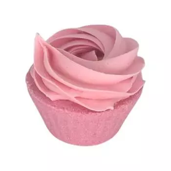 Зеленый сад, бомбочка для ванны, большой розовый кекс, Green Garden