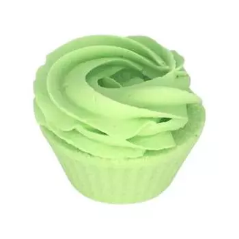 Зеленый сад, Бомбочка для ванны с маффинами, Большая зеленая, Green Garden