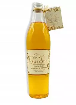 Зеленый сад, пена для душа, ваниль и кофе, Green Garden