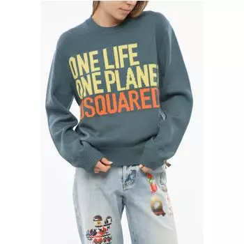 Зеленый шерстяной свитер Dsquared2, Green