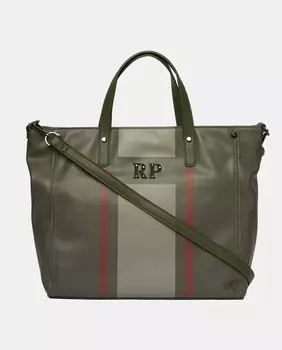 Зеленый шопер с карманами и регулируемой ручкой Robert Pietri, зеленый