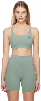 Зеленый спортивный бюстгальтер Coreflow adidas Originals