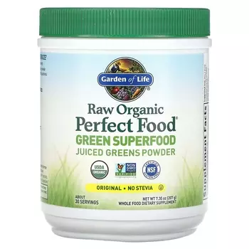 Зеленый суперпродукт Garden of Life Raw Organic Perfect Food Original, 207 г