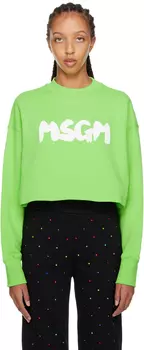Зеленый свитшот Felpa MSGM