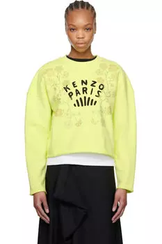 Зеленый свитшот Kenzo Paris «KENZO Jungle Flower»