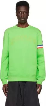 Зеленый свитшот с круглым вырезом Moncler