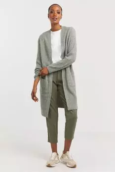 Зеленый теплый кардиган без застежки Jd Williams, зеленый