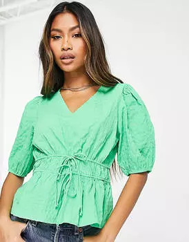 Зеленый топ с завязками Vero Moda