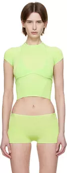 Зеленый трикотажный бюстгальтер Malley и футболка Jia Baby Isa Boulder