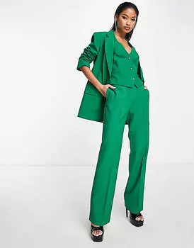 Зеленый узкий пиджак для мальчика ASOS DESIGN Mix & Match