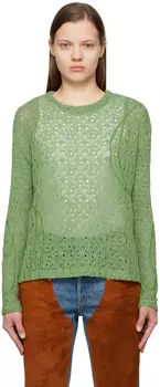 Зеленый ваттоновый свитер Andersson Bell