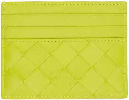 Зеленый визитница Intreccio Bottega Veneta