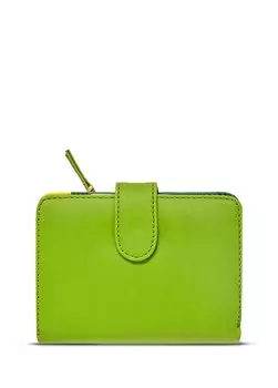 Зеленый женский кошелек на кнопках Case Look, зеленый
