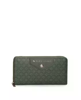 Зеленый женский кошелек на молнии Bethany Pepe Jeans, зеленый